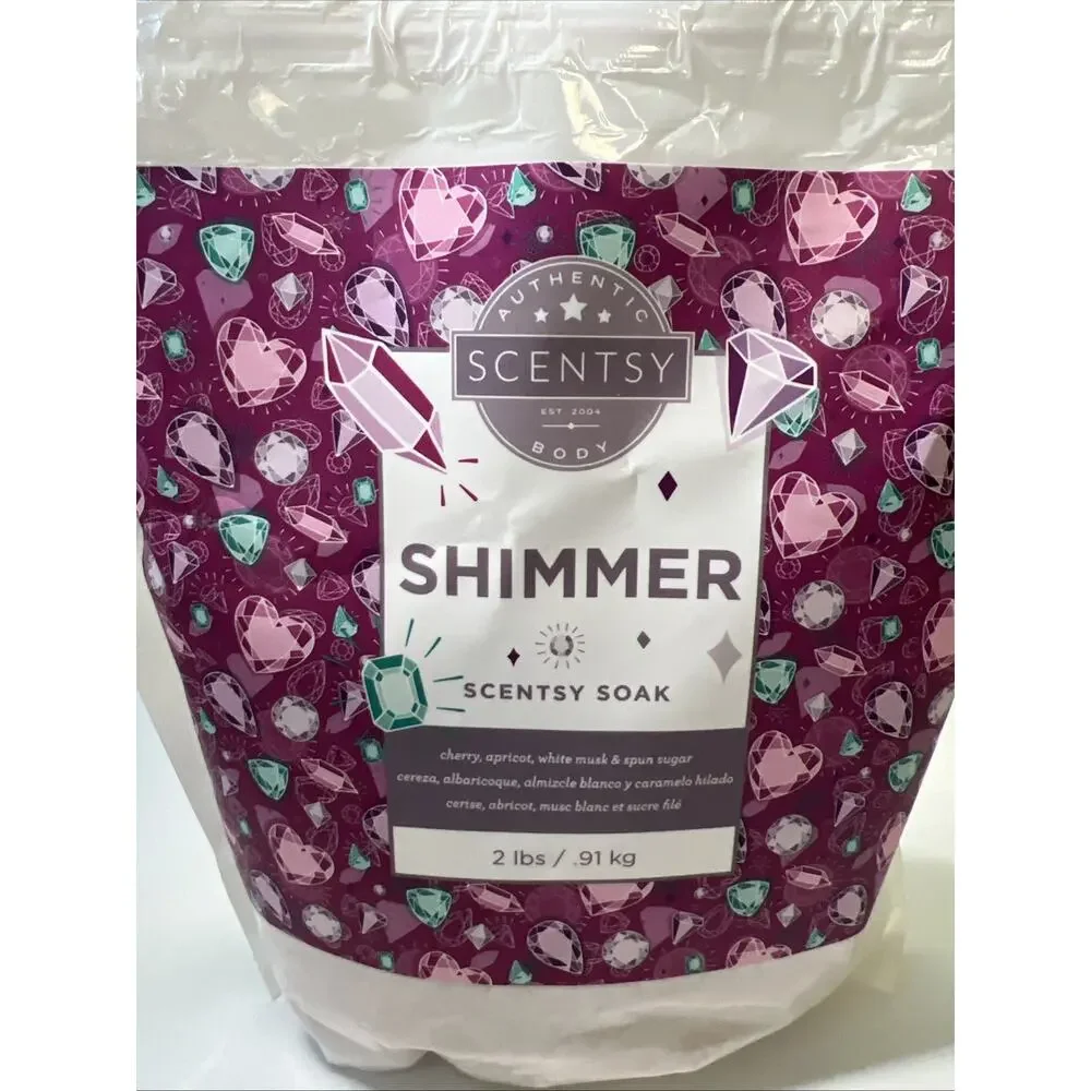 Rare Retired Scentsy Shimmer‎ Bath Soak Epsom Himalayan Salts 2 Lbs New Sealed